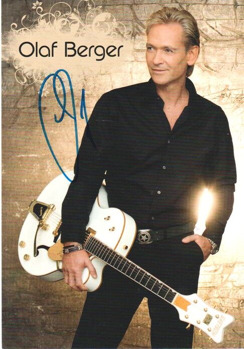 Autogramm Schlager | Olaf BERGER | 2010 "Das Zweite Gefühl" (Portrait Color Palm)
