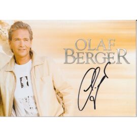 Autogramm Schlager | Olaf BERGER | 2005 "Ich Wein Keine Träne" (Portrait Color Palm)