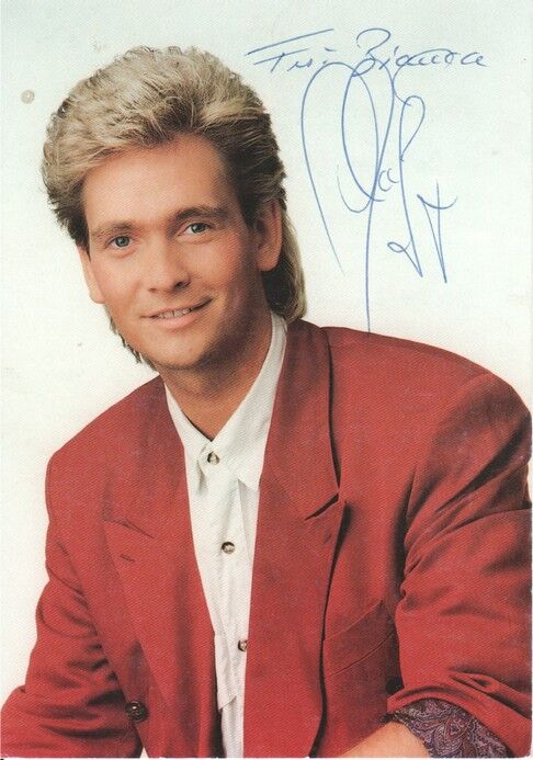 Autogramm Schlager | Olaf BERGER | 1991 "Geheime Zeichen" (Portrait Color Titan)