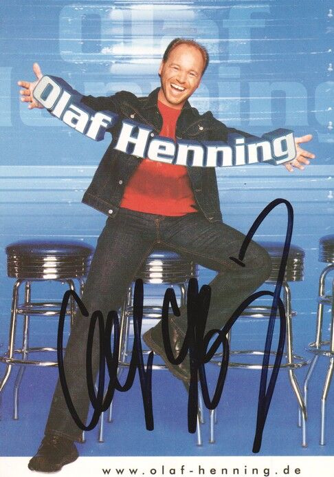 Autogramm Schlager | Olaf HENNING | 2001 "OH Und Freunde" (Portrait Color)