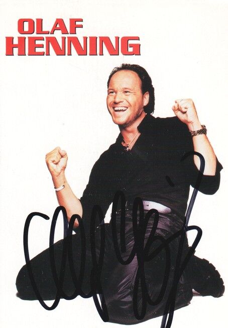Autogramm Schlager | Olaf HENNING | 2001 (Portrait Color Riu Palace)