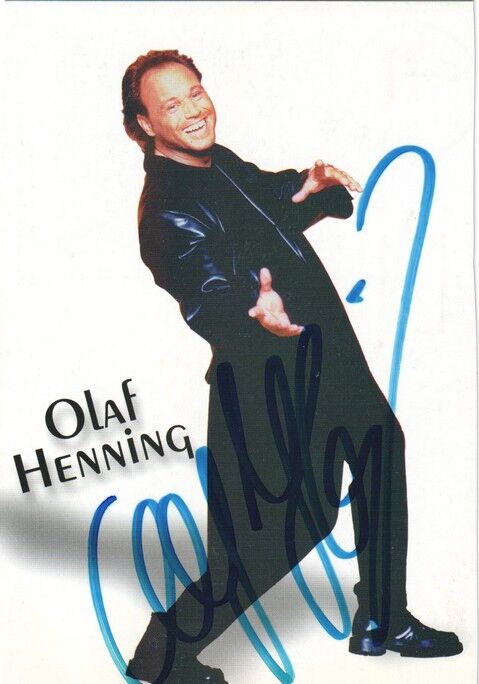 Autogramm Schlager | Olaf HENNING | 2000er (Portrait Color Riu Palace)