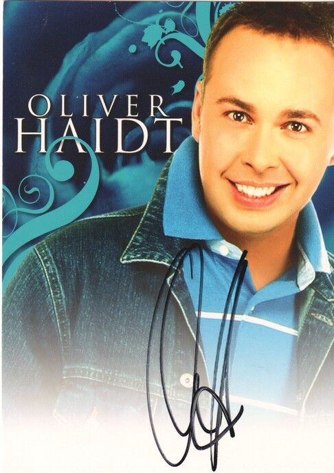 Autogramm Schlager | Oliver HAIDT | 2000er (Portrait Color WIWA)