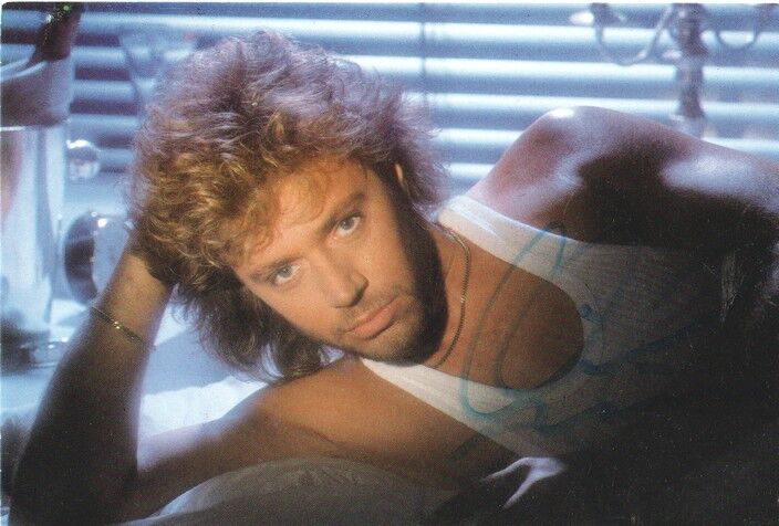 Autogramm Pop | Oliver SIMON | 1988 "Kiss You All Over" (Portrait Color EMI)