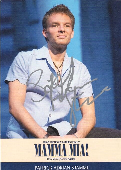 Autogramm Musical | Patrick Adrian STAMME | 2000er "Mamma Mia" (Portrait Color)