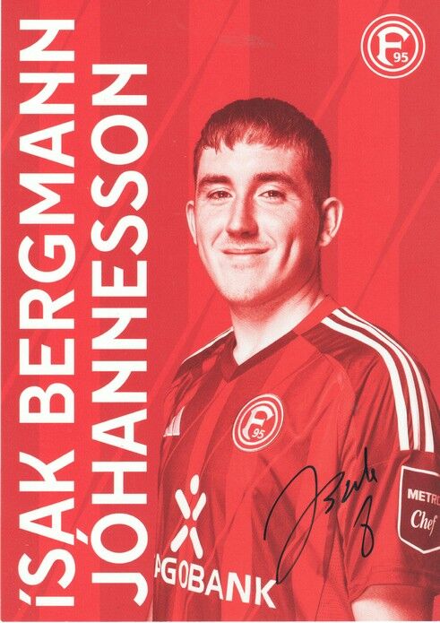 Autogramm Fussball | Fortuna Düsseldorf | 2024 | Isak BERGMANN JOHANNESSON