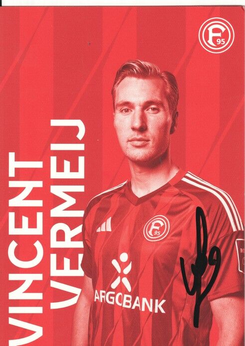 Autogramm Fussball | Fortuna Düsseldorf | 2024 | Vincent VERMEIJ