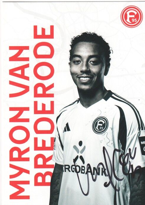 Autogramm Fussball | Fortuna Düsseldorf | 2024 | Myron VAN BREDERODE