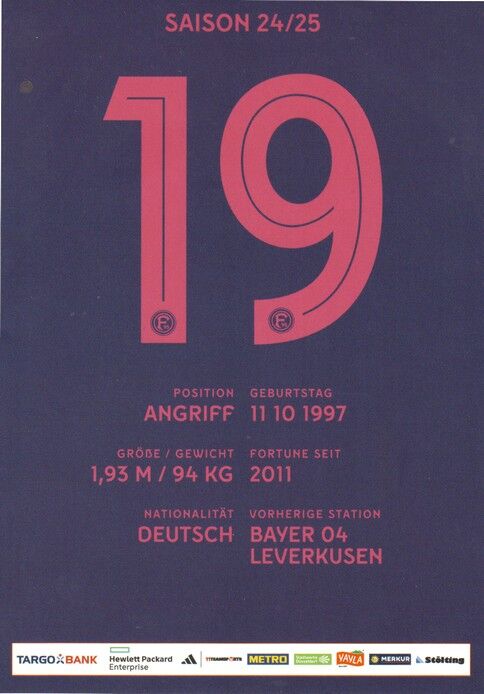 Autogramm Fussball | Fortuna Düsseldorf | 2024 | Emmanuel IYOHA