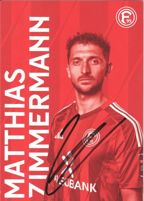 Autogramm Fussball | Fortuna Düsseldorf | 2024 | Matthias ZIMMERMANN