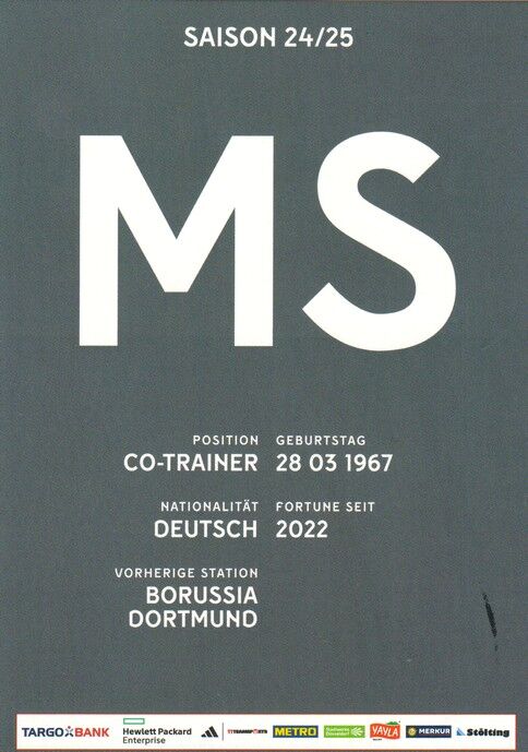 Autogramm Fussball | Fortuna Düsseldorf | 2024 | Manfred STEFES