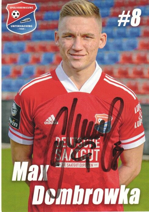 Autogramm Fussball | SpVgg Unterhaching | 2020 | Max DOMBROWKA