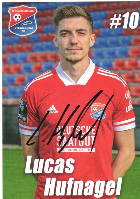 Autogramm Fussball | SpVgg Unterhaching | 2020 | Lucas HUFNAGEL