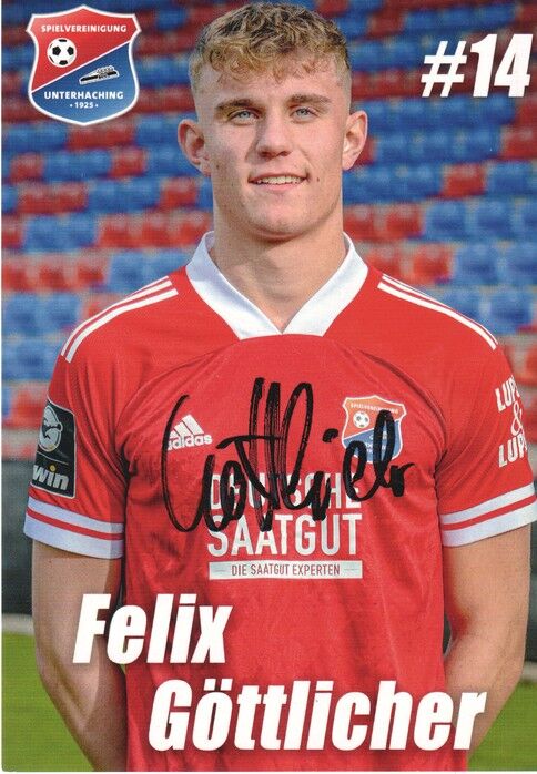 Autogramm Fussball | SpVgg Unterhaching | 2020 | Felix GÖTTLICHER