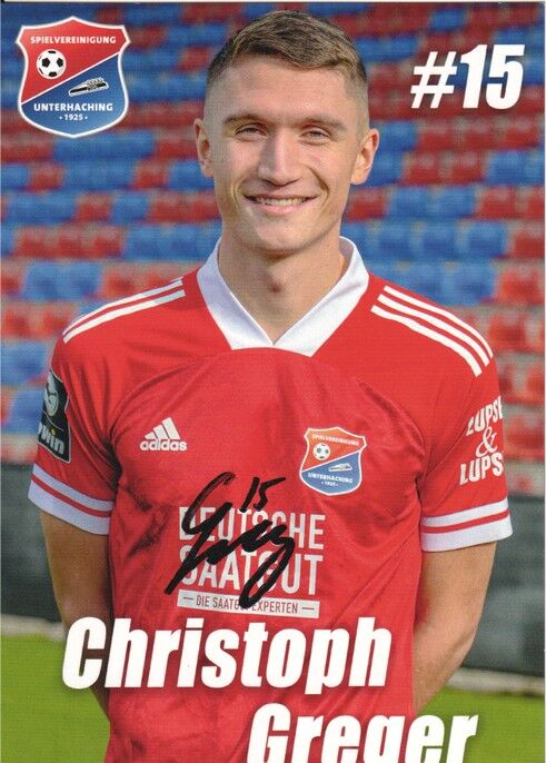 Autogramm Fussball | SpVgg Unterhaching | 2020 | Christoph GREGER