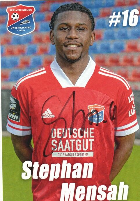 Autogramm Fussball | SpVgg Unterhaching | 2020 | Stephan MENSAH