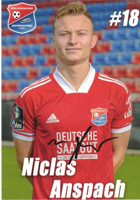 Autogramm Fussball | SpVgg Unterhaching | 2020 | Niclas ANSPACH