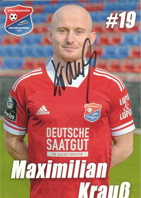 Autogramm Fussball | SpVgg Unterhaching | 2020 | Maximilian KRAUSS
