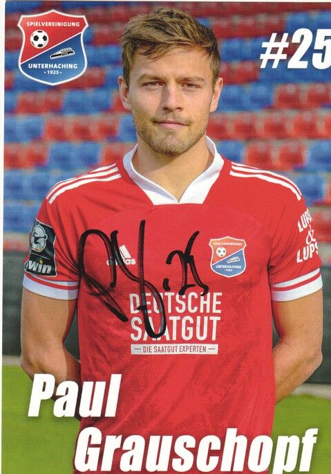 Autogramm Fussball | SpVgg Unterhaching | 2020 | Paul GRAUSCHOPF