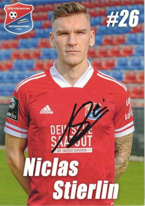 Autogramm Fussball | SpVgg Unterhaching | 2020 | Niclas STIERLIN