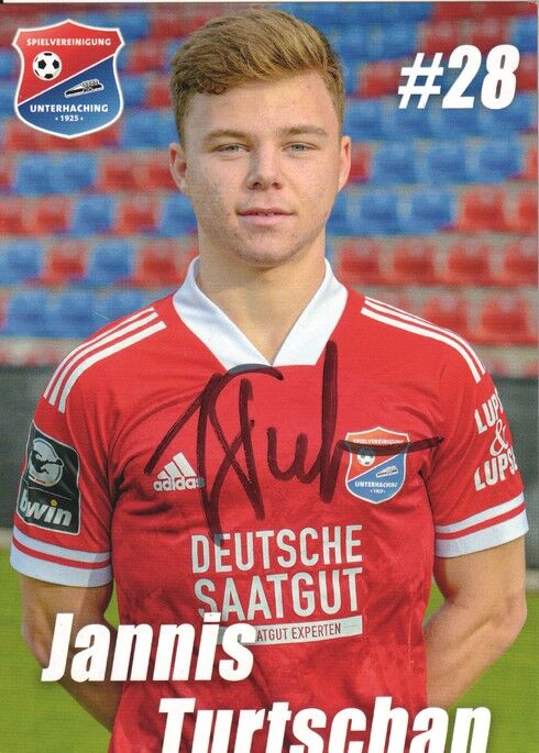 Autogramm Fussball | SpVgg Unterhaching | 2020 | Jannis TURTSCHAN