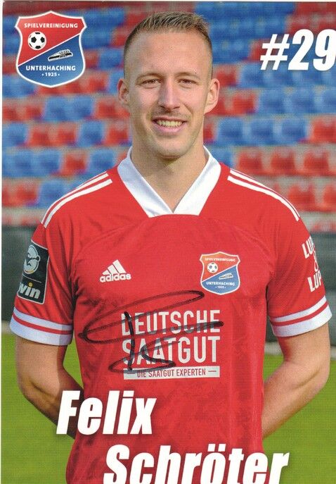 Autogramm Fussball | SpVgg Unterhaching | 2020 | Felix SCHRÖTER