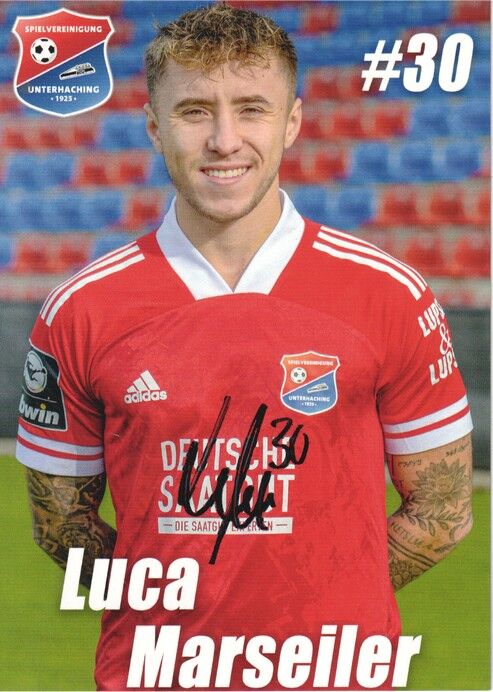 Autogramm Fussball | SpVgg Unterhaching | 2020 | Luca MARSEILER