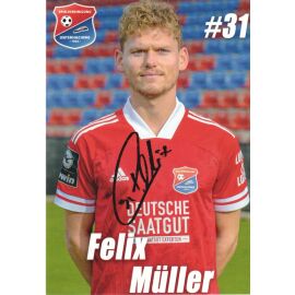 Autogramm Fussball | SpVgg Unterhaching | 2020 | Felix MÜLLER