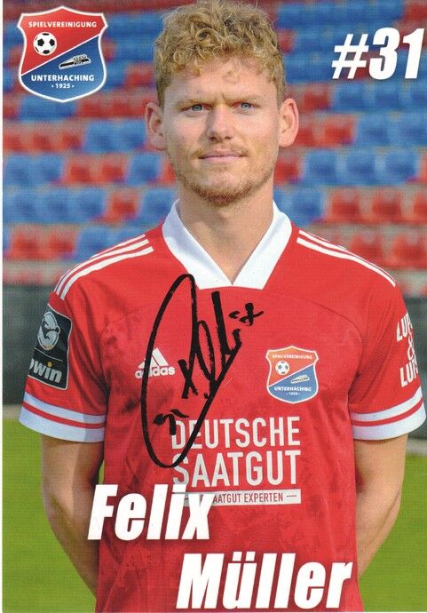 Autogramm Fussball | SpVgg Unterhaching | 2020 | Felix MÜLLER