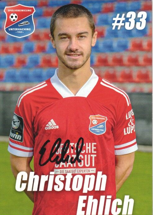Autogramm Fussball | SpVgg Unterhaching | 2020 | Christoph EHLICH