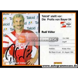 Autogramm Fussball | Bayer Leverkusen | 1994 | Rudi VÖLLER