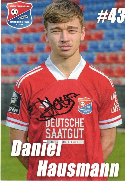 Autogramm Fussball | SpVgg Unterhaching | 2020 | Daniel HAUSMANN