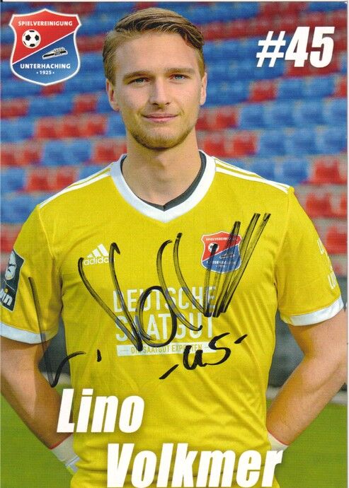 Autogramm Fussball | SpVgg Unterhaching | 2020 | Lino VOLKMER