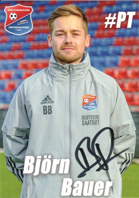 Autogramm Fussball | SpVgg Unterhaching | 2020 | Björn BAUER