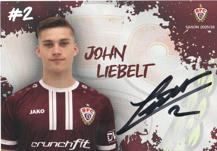 Autogramm Fussball | BFC Dynamo Berlin | 2025 | John LIEBELT