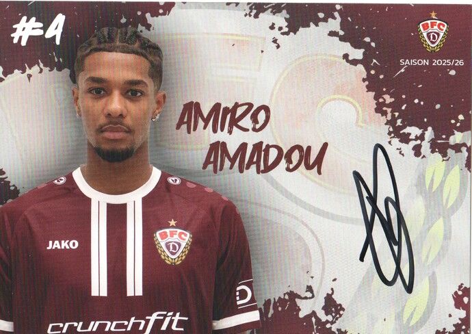 Autogramm Fussball | BFC Dynamo Berlin | 2025 | Amiro AMADOU