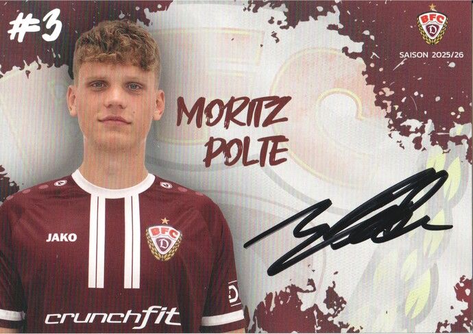 Autogramm Fussball | BFC Dynamo Berlin | 2025 | Moritz POLTE