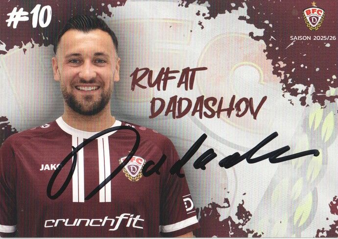 Autogramm Fussball | BFC Dynamo Berlin | 2025 | Rufat DADASHOV