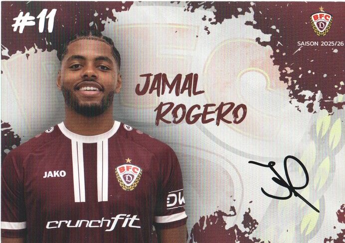 Autogramm Fussball | BFC Dynamo Berlin | 2025 | Jamal ROGERO