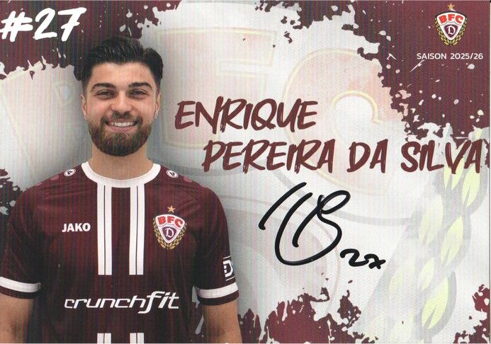 Autogramm Fussball | BFC Dynamo Berlin | 2025 | Enrique PEREIRA DA SILVA