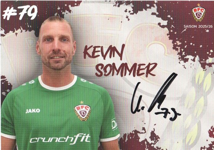 Autogramm Fussball | BFC Dynamo Berlin | 2025 | Kevin SOMMER