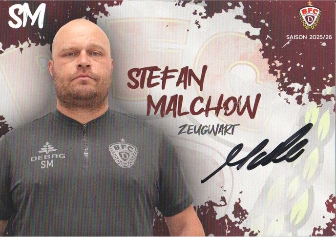 Autogramm Fussball | BFC Dynamo Berlin | 2025 | Stefan MALCHOW
