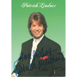 Autogramm Volksmusik | Patrick LINDNER | 1989 "Die Kloane Tür" (Portrait Color Dino)