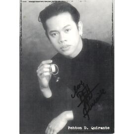 Autogramm Musical | Pehton QUIRANTE | 1990er "Rent" (Portrait SW Epic)