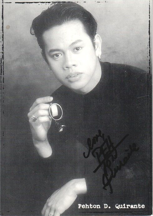 Autogramm Musical | Pehton QUIRANTE | 1990er "Rent" (Portrait SW Epic)