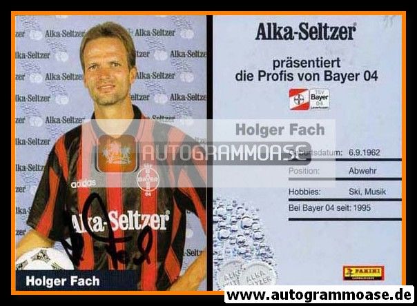 Autogramm Fussball | Bayer Leverkusen | 1995 | Holger FACH