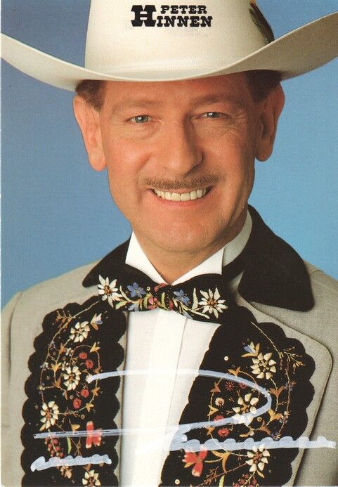 Autogramm Schlager | Peter HINNEN | 1990er (Portrait Color Fanclub)