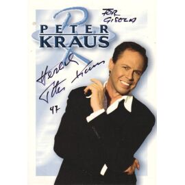 Autogramm Rock | Peter KRAUS | 1997 "Schwarze Rose Rosemarie" (Portrait Color Koch)