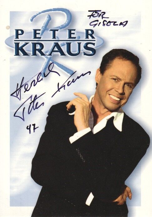 Autogramm Rock | Peter KRAUS | 1997 "Schwarze Rose Rosemarie" (Portrait Color Koch)
