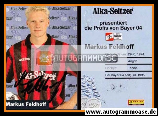 Autogramm Fussball | Bayer Leverkusen | 1995 | Markus FELDHOFF